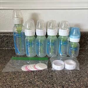 Dr Brown Baby Bottle Bundle 8oz 4oz 2oz Anti Colic Feeding Milk Storage